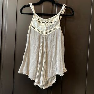 Free People Top in XS. Color is blue and white